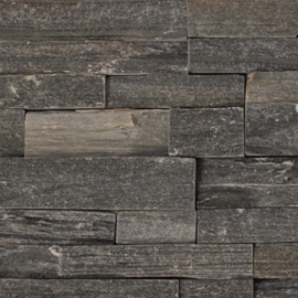 Skifer Vægpaneler Mustang Black (Sort) 60x15x1,0-1,4 cm - MED NOT 2