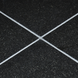 New Indian Black Poleret Granitfliser 30,5x30,5x1 cm - overflade m/fas 2