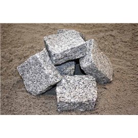 Chaussesten Earl Grey (Grå) Halve 9 x 9 x 4-6 cm