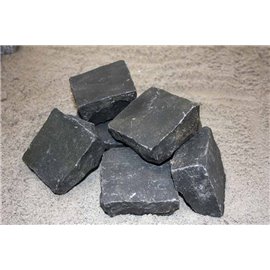 Chaussesten Earl Black (Sort) Halve 9 x 9 x 4-6 cm