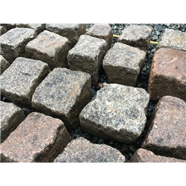 Brugte grårøde chaussesten (Svenske Bohus) 9 x 11 cm i Big Bag ca. 1000 kg