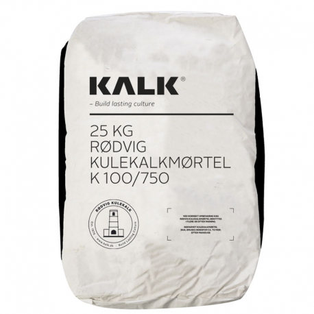Rødvig Kulekalk mørtel K100/750 1:3 - korn 0-5 mm