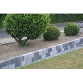 Bondesten 14x21x14 cm - Kantblokke - Gråmix 2