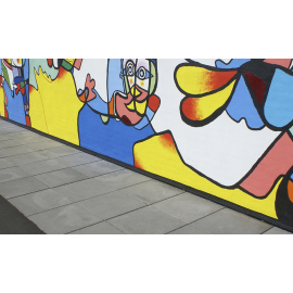 IBF Fortovsfliser 62,5x80x10 cm m/fas - Grå