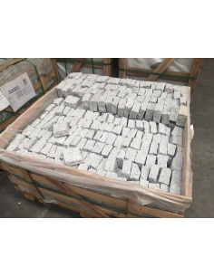 Chaussesten Earl Grey (Grå) Halve 9 x 9 x 4-6 cm - i kasse m. 1000 stk