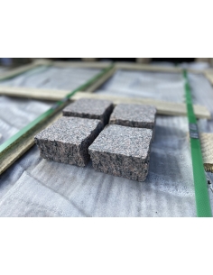 Chaussesten Rød Nordland Halve 9 x 9 x 4-6 cm - i kasse m. 1000 stk 2