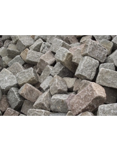 Brugte Rødgrå Brosten Bigbag 1000 kg. 14 x 21 x 14 cm 2