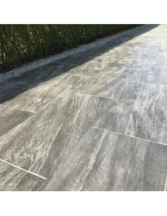 IBF PremiumLine Fliser 40,5x80,5x4 cm - Klippegrå Struktur 2