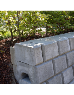 Danblokke 12,5x34x17 cm - 1/2 blok - Grå 2