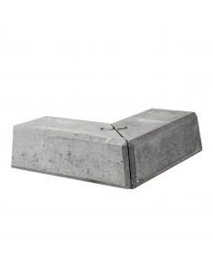 Danblokke Bx26,8x17 cm - Hjørne Type 1 - Grå