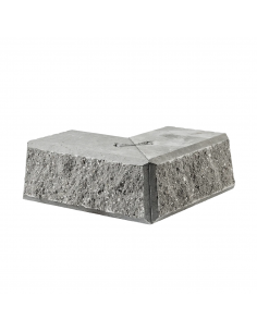Danblokke Eksklusiv Bx26,8x17 cm - Hjørne Type 5 - Grå