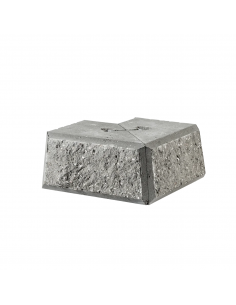 Danblokke Eksklusiv Bx26,8x17 cm - Hjørne Type 4 - Grå