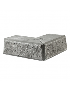 Danblokke Eksklusiv Bx26,8x17 cm - Hjørne Type 3 - Grå