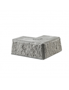 Danblokke Eksklusiv Bx26,8x17 cm - Hjørne Type 2 - Grå