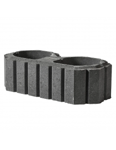 Plantesten 50x25x15 cm - Type 8 - Sort/Antracit