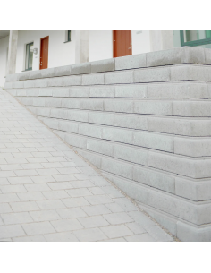 IBF 2B Murelementer 50x20x13 cm Grå - Hjørne Højre 2