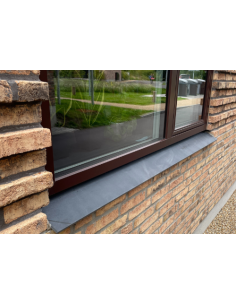 Rio Sålbænke Sort Skifer - savet kanter - Skifer slebet - 121x13x1,5 cm 2