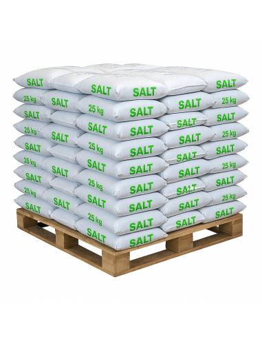 Vejsalt palle med 42 stk. poser af 25 kg